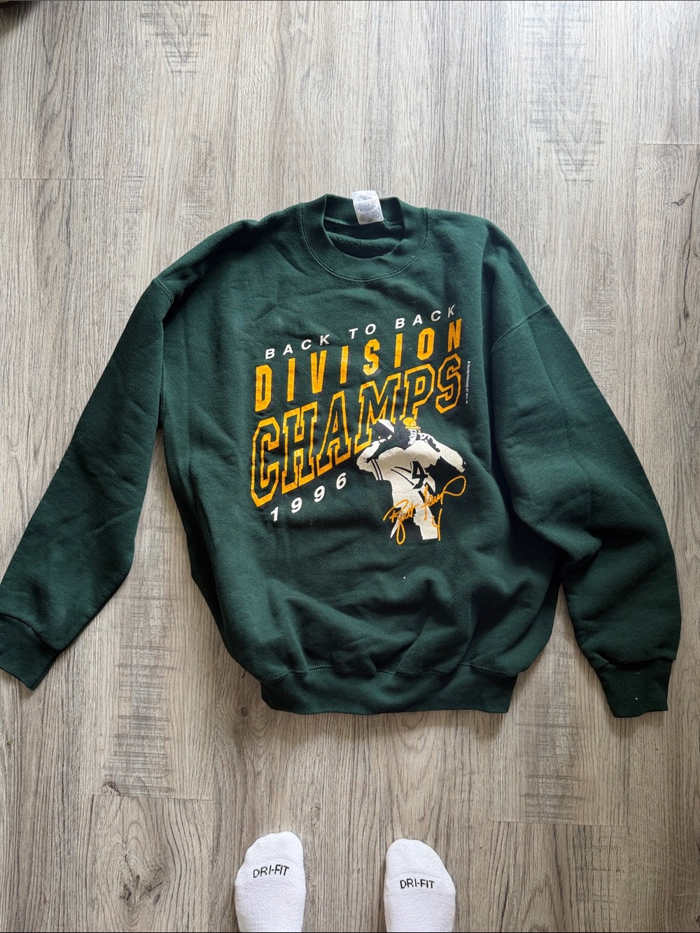 1996 Division Champs Graphic Crewneck Sweater - Dark Green